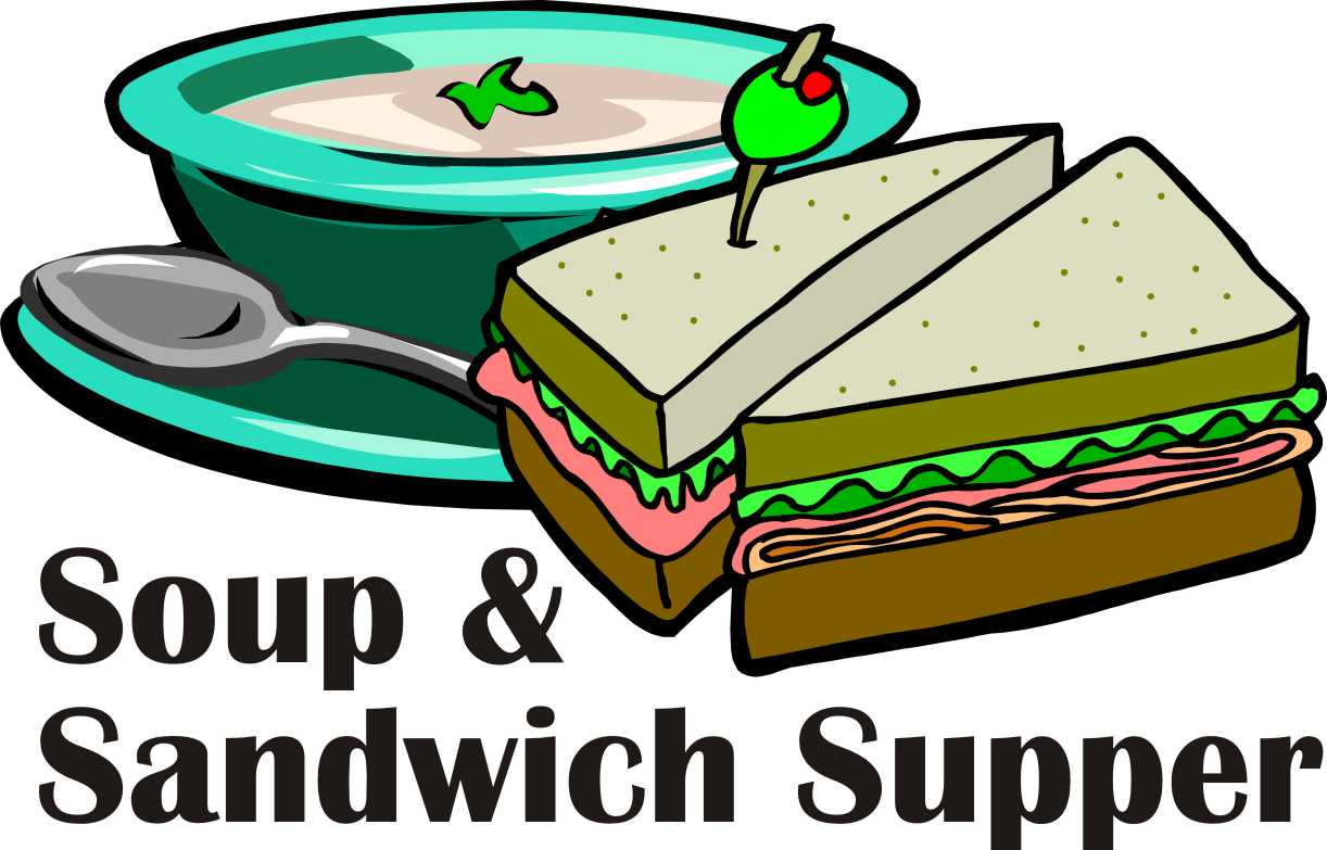 clipart soup and sandwich